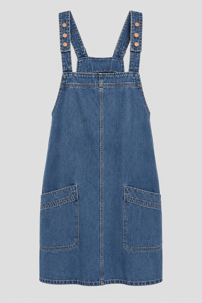 Clearance of Dress – Women's Denim Pinafore Dress