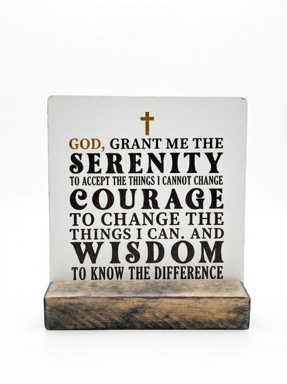 Wooden Christian Gift Quote - (Dz095-Jk)