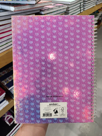 Moon Flower Silk Notebook