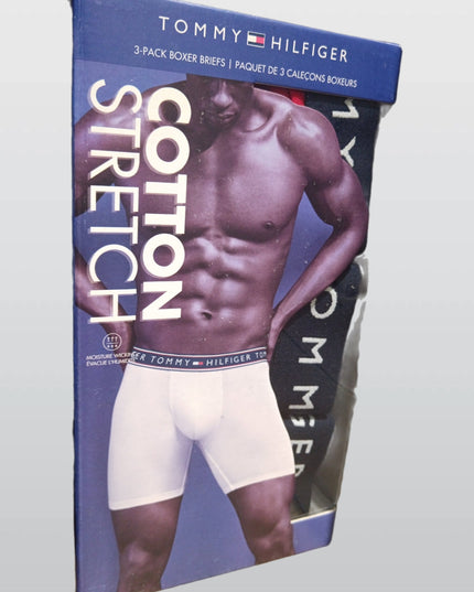 TOMMY HILFIGE 3-PACK BOXER COTTON STRETCH BLUE M1