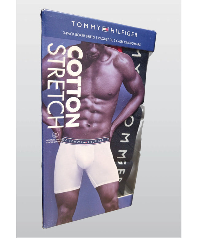 TOMMY HILFIGE 3-PACK BOXER COTTON STRETCH BLUE M1