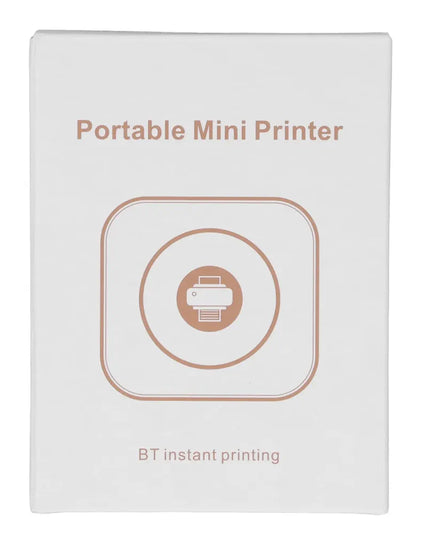 Photo Printer, Small Transparent Printer with Slide-Open Cover for Office