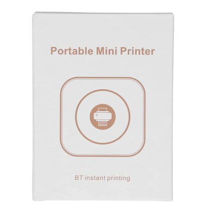 Photo Printer, Small Transparent Printer With Slide-Open Cover For Office
