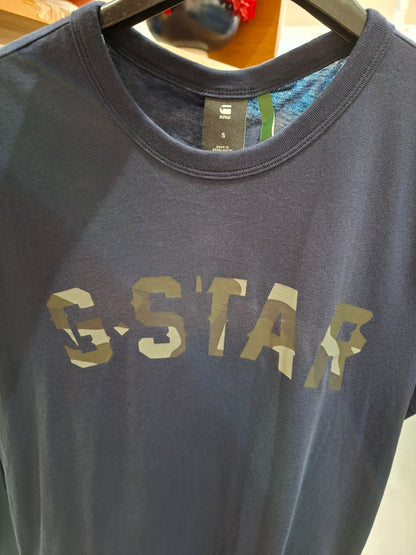 G-Star Raw Mens Tshirt Graphicl 10 R T Sartho Blue D1184741076067