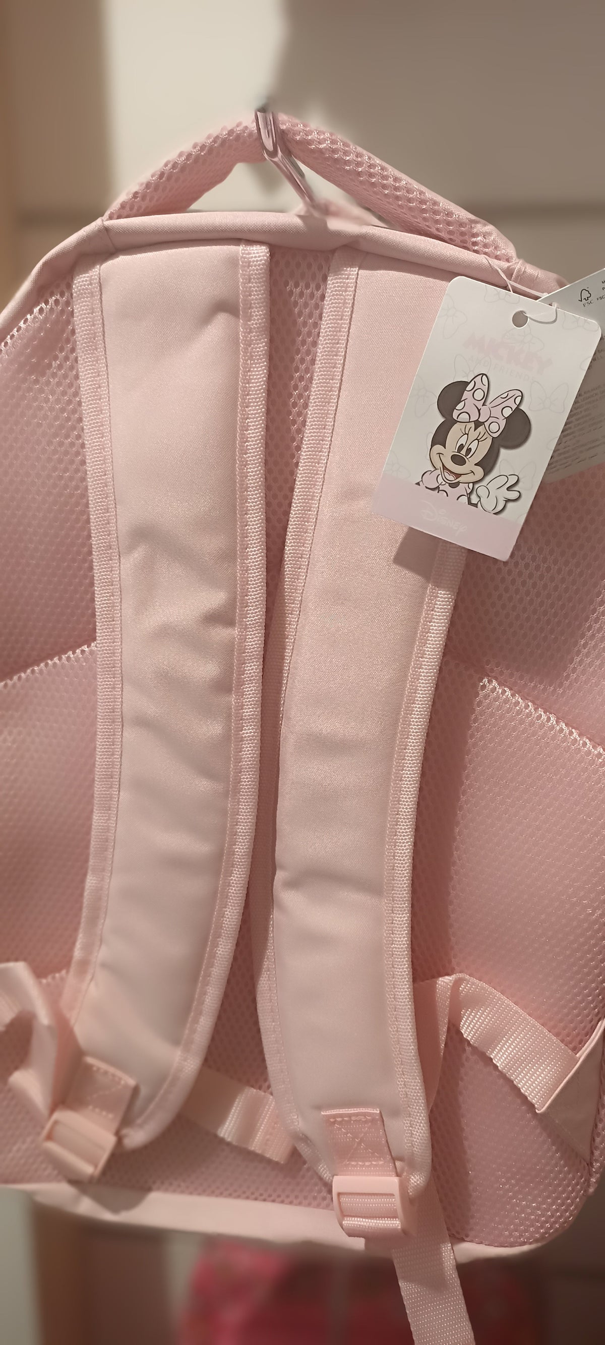 Minnie Mouse Detail Backpack With Adjustable Shoulder Straps