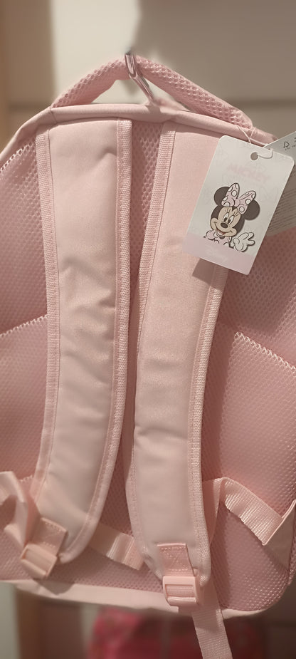 Minnie Mouse Detail Backpack With Adjustable Shoulder Straps