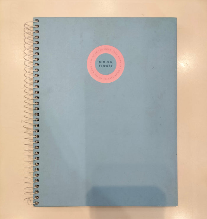 Clearance of Ambar Stationery – Moon Flower Light Blue Hardcover