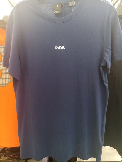 G-Star Raw Navy Blue Small Logo T-Shirt