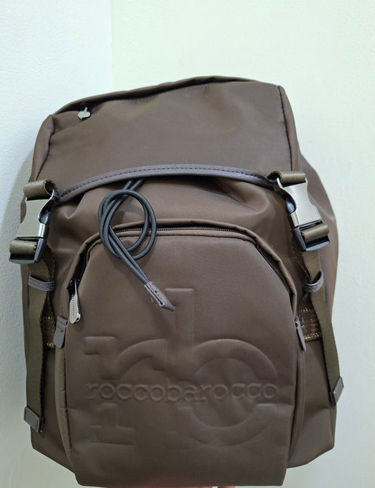 Roccobarocco Unisex Backpack - Granito - Cm 29X40X16
