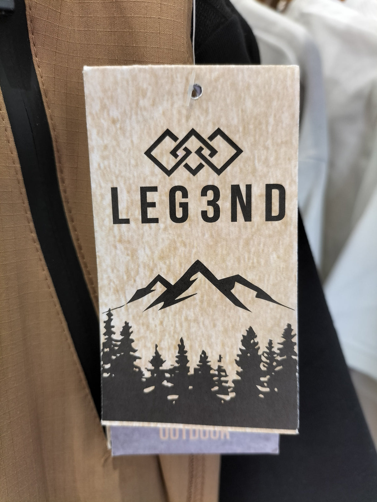 Leg3Nd Men'S Khaki Tapered Athletic Pants