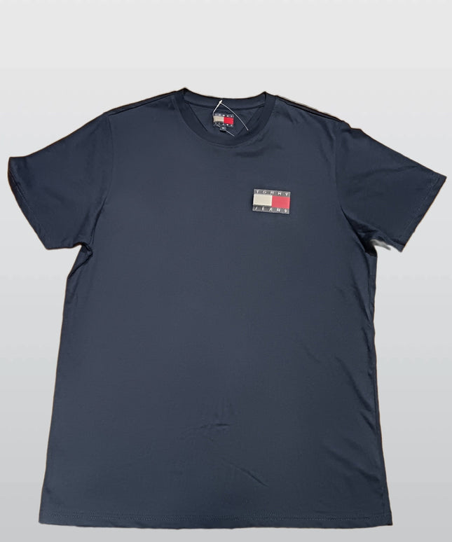 Tommy Jeans Men’s Navy Cotton T-Shirt – Classic Logo Tee M3