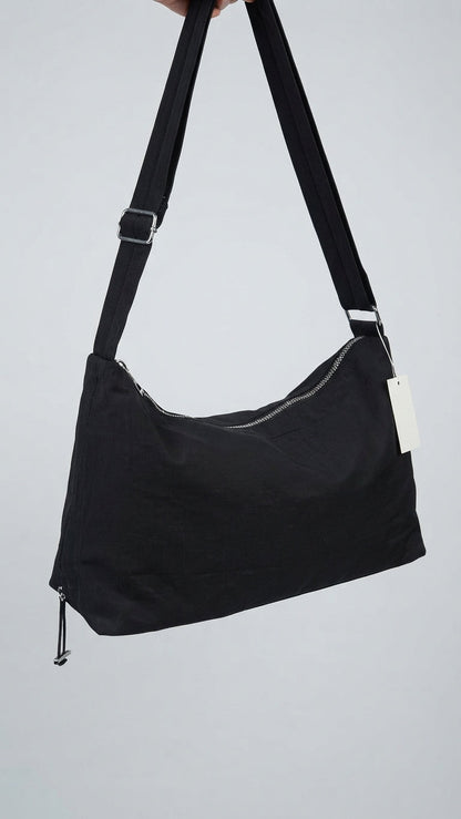 Soft bag Nylon Shoulder Bag black for women xkbfq4118