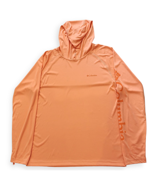 COLUMBIA WOMEN'S OMNI-SHADE PEACH FULL SLEEVE SWEATER WITH HOOD