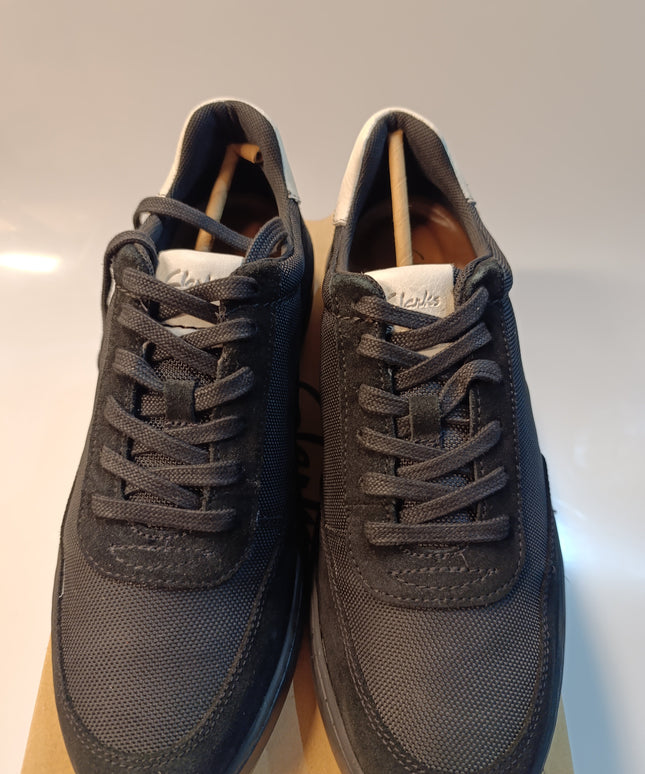 Clarks Moix Comfort Men's Black-Latte Sports Trainers – Lightweight Athletic Walking Shoes