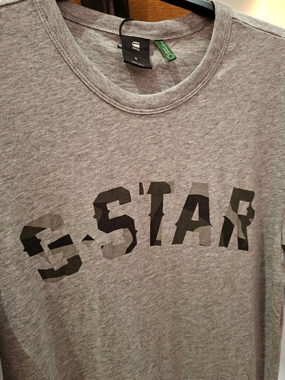 G-Star Raw Men'S Straight Graphic T-Shirt – Grey Heater