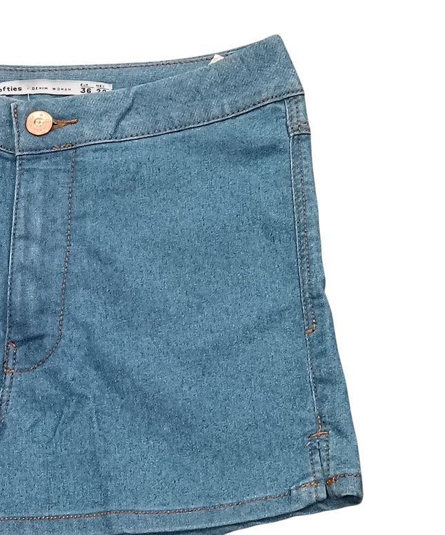 lefties denim woman Women's Jeans Shorts Blue