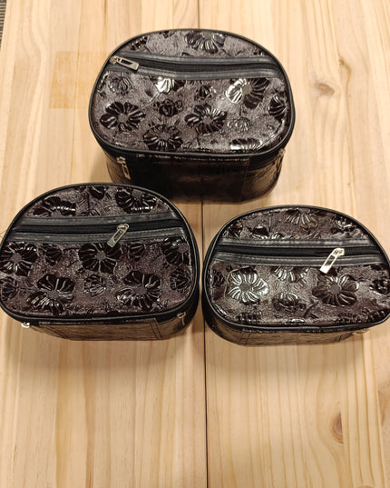 Makeup bag 3 Set for women / Purple