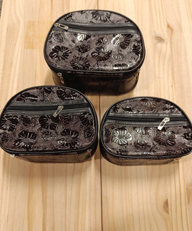 Makeup bag 3 Set for women / Purple