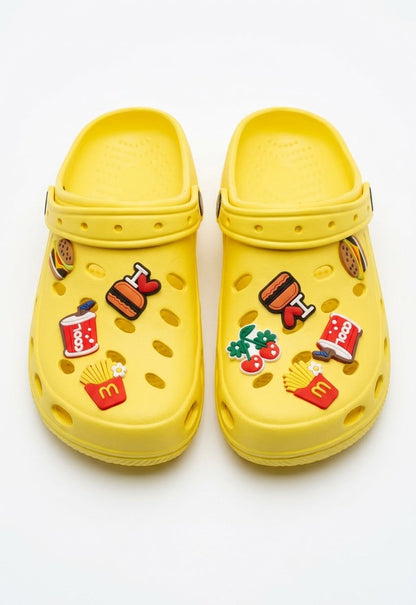Girls yellow Clogs with Cute