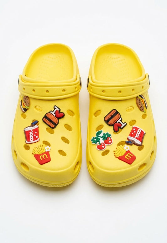 Girls yellow Clogs with Cute