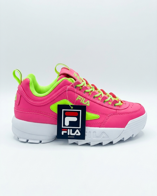 Fila Disruptor Ii Premium Pink/Green Gecko Shoes