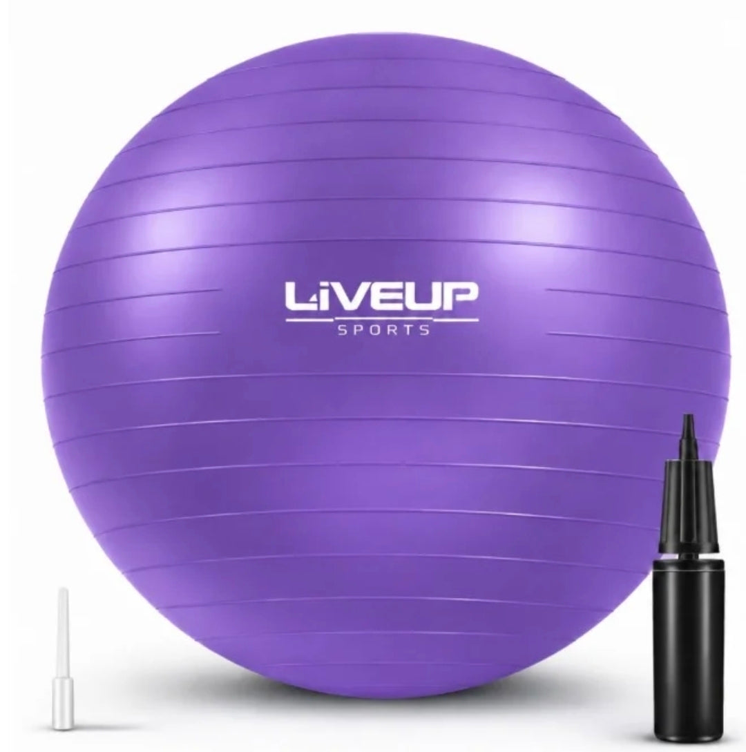 Liveup EXERCISE Gym Ball, 75 Cm Diameter, purple color
