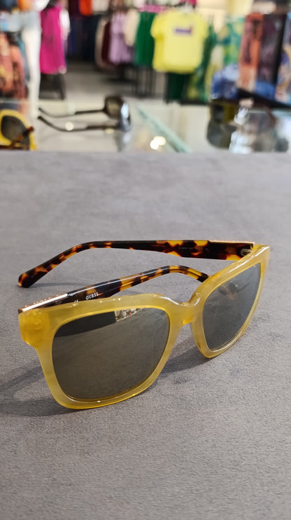 Guess Gu6855 39G Sunglasses – Yellow / Tortoise / Grey