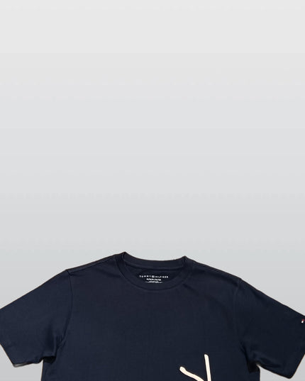 Tommy Hilfiger Men’s Navy Cotton T-Shirt – Classic Logo
