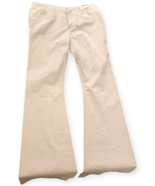 LEROCK WOMEN'S BEIGE COSMETIC JEANS