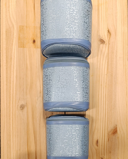 Makeup Bag for Women 3 set / Color Blue