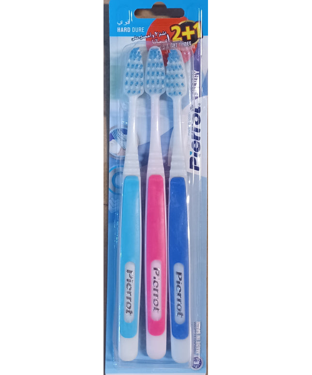 Pierrot Energy Hard Dure Toothbrush – Pack of 3
