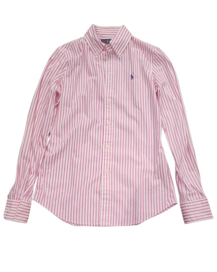 Ralph Lauren Polo white & pink striped women's shirt
