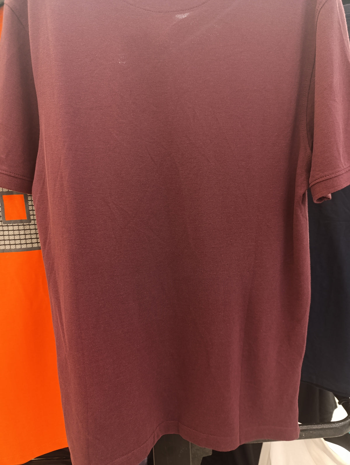 Pier One Men'S Classic Polo Shirt – Burgundy