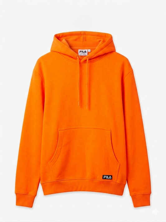 Fila Hi Vis Pullover Hoodie 'Vibrant Orange'