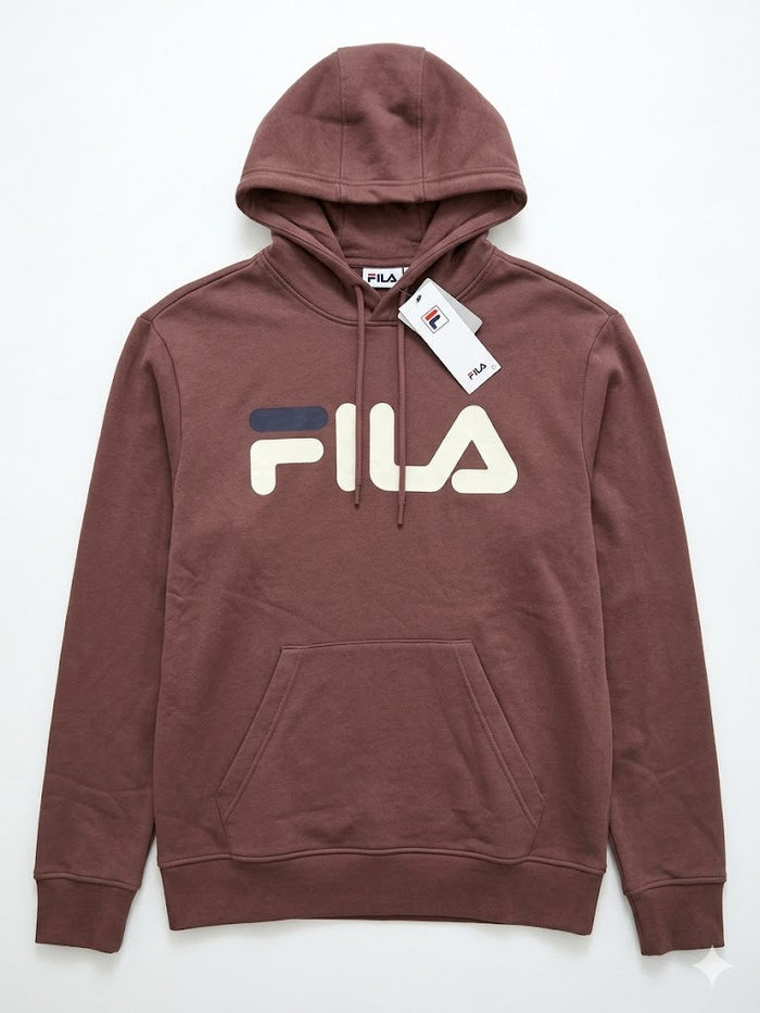 Clearance of Fila Hoodie – Samari Pullover Hoodie 'Chocolate Brown'