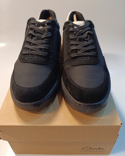 Clarks Moix Comfort Men's Black-Latte Sports Trainers – Lightweight Athletic Walking Shoes