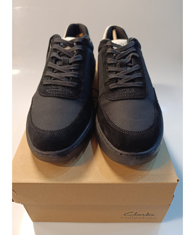 Clarks Moix Comfort Men's Black-Latte Sports Trainers – Lightweight Athletic Walking Shoes