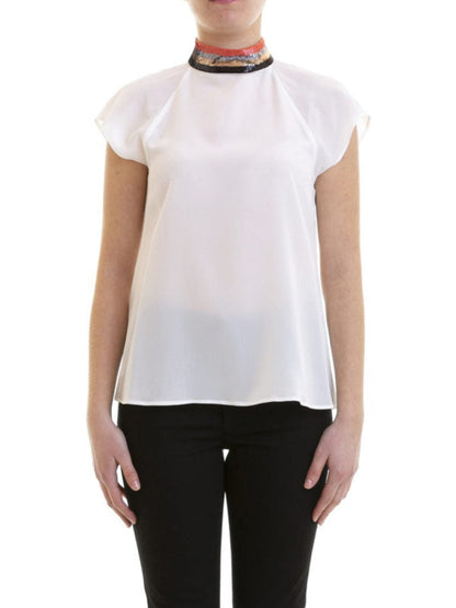 Emporio Armani
Sequined Collar Silk Blouse