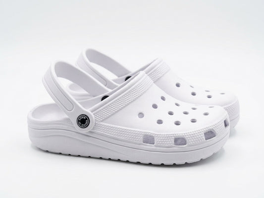 Classic Comfort White Foam Clogs