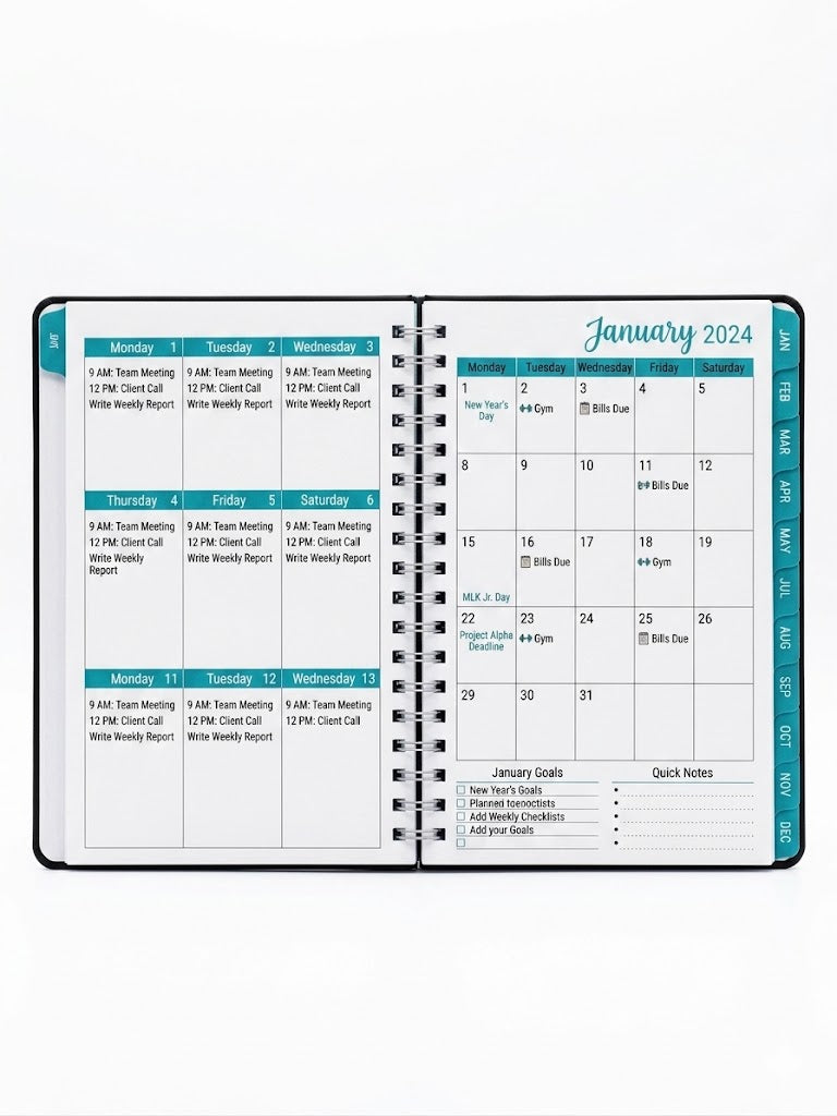 2024 Weekly & Monthly Planner