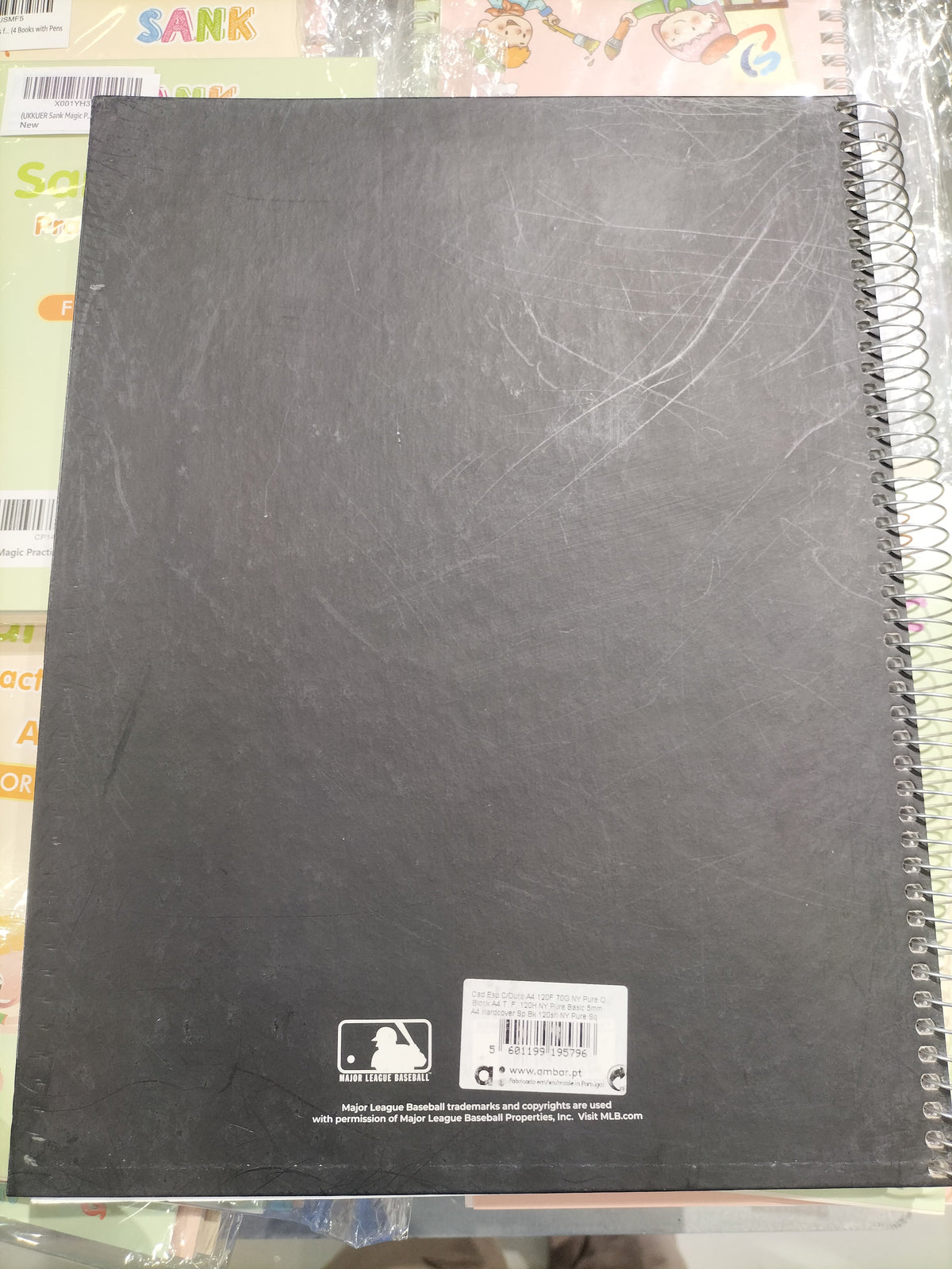 Major League Baseball "Ny" Black Notebook