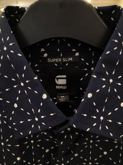 G-Star Raw Atton Str Poplin Leaf Check - Core Super Slim