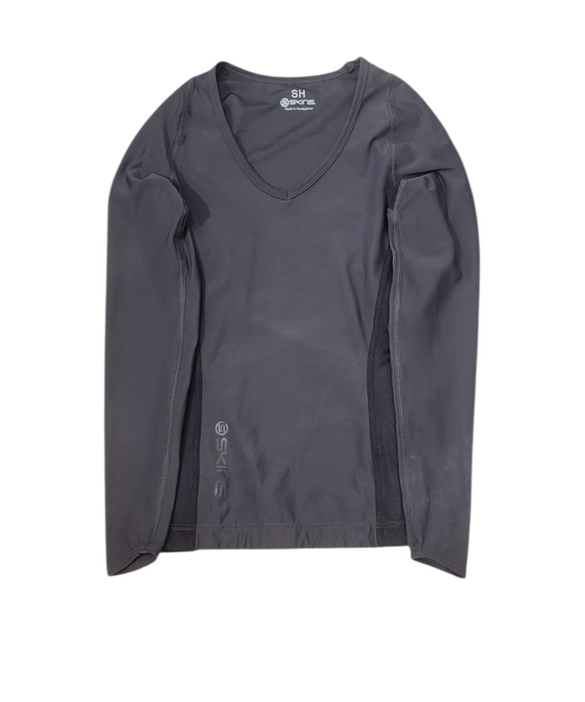 SH Skins Black Womens Sports Full Sleeve top
