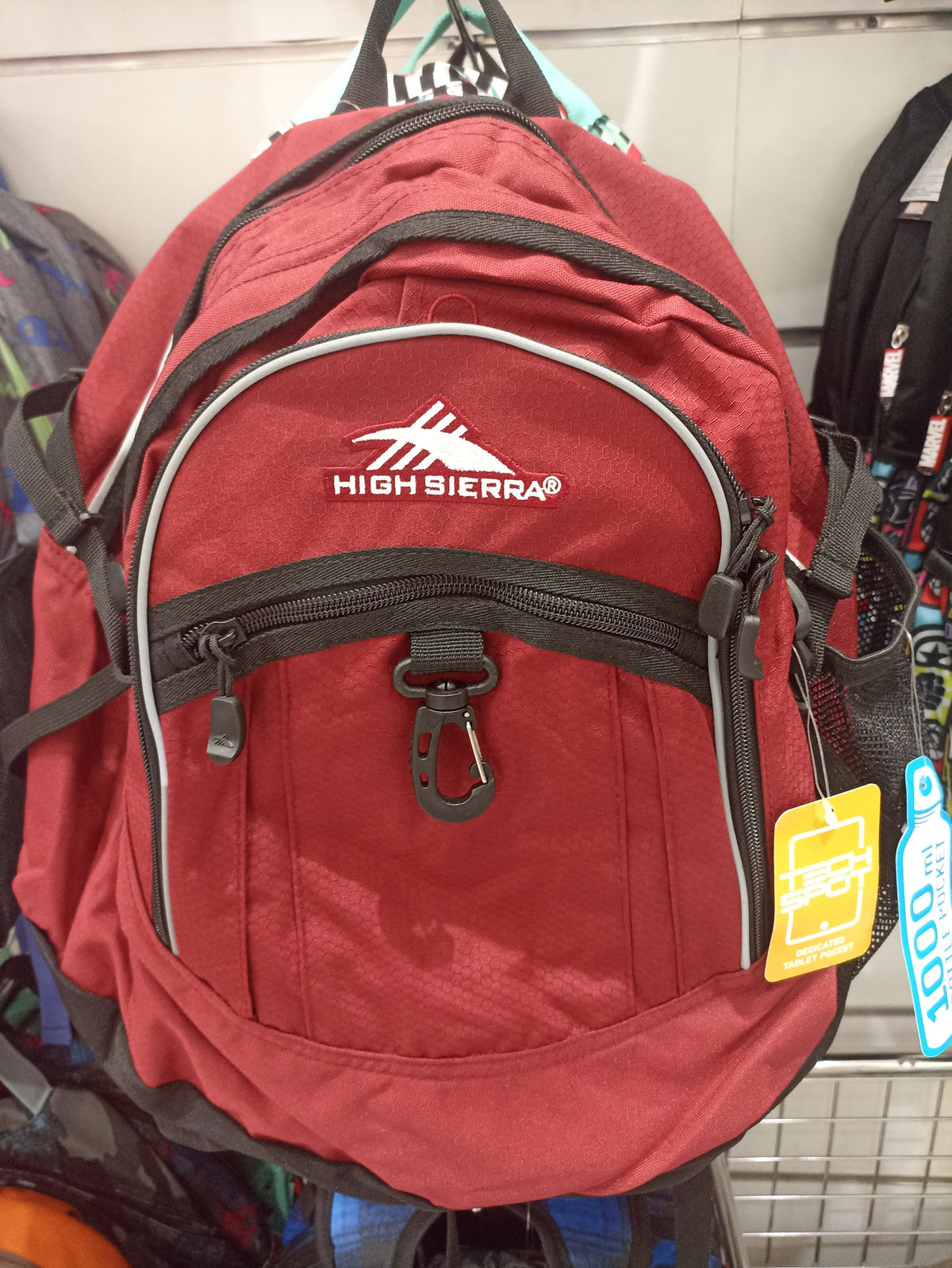 High Sierra Red & Black Multi-Compartment Laptop Backpack