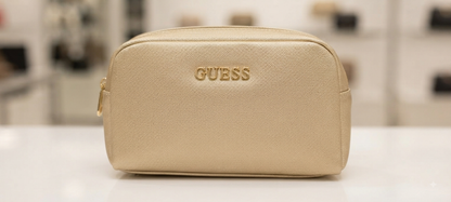 Guess Gold Cosmetic Bag