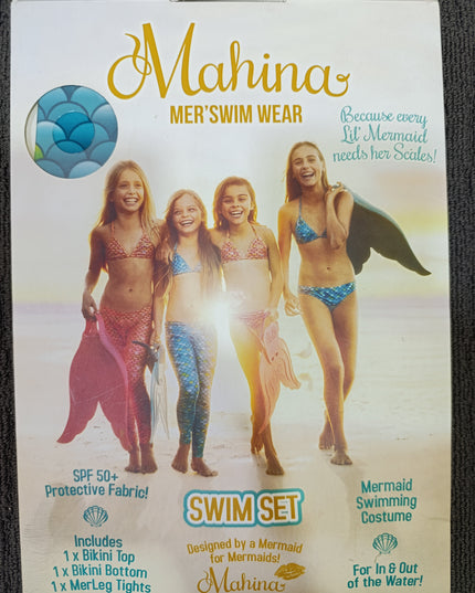 Mahina Mer'Swim Wear | Swim Shirt ~ Aqua Size 12