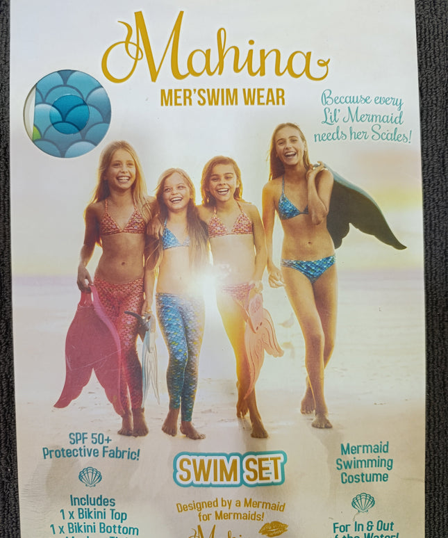 Mahina Mer'Swim Wear | Swim Shirt ~ Aqua Size 12