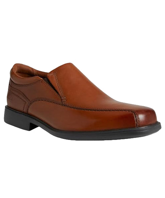 Clarks Men’s Tilden Free Leather Slip-On Dress Loafers –Light brown Comfortable Formal Shoes for Work & Special Occasions