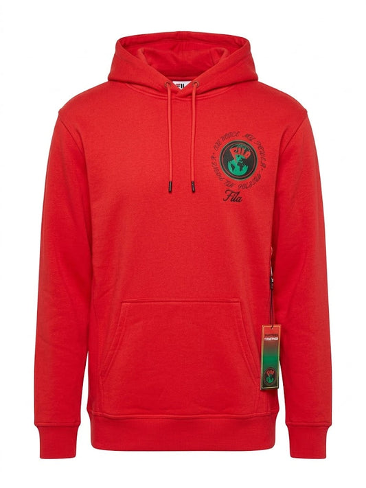 Fila Hunt Hoodie 'Red / Green Black Graphic'