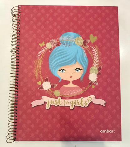 Ambar "Just For Girls" Red Notebook